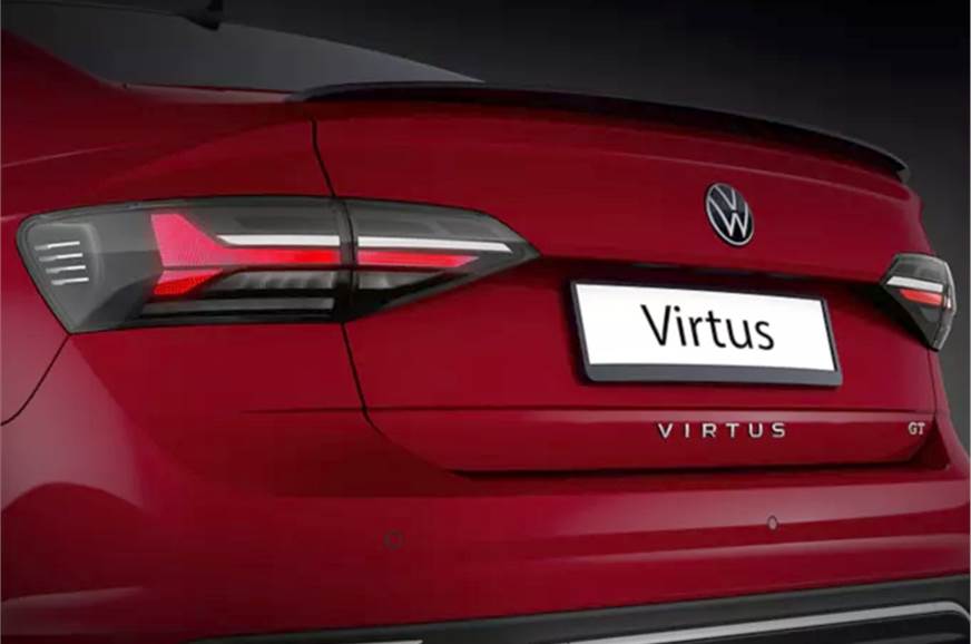 2022 VW Virtus gets a full LED taillamp.